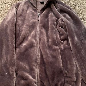 new w/o tags zip up plush jacket